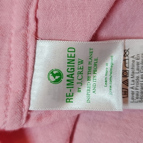 NWT J. CREW GARCON CLASSIC DOUBLE GAUZE LONG SLEEVE BUTTON-UP PINK SHIRT - Picture 11 of 15